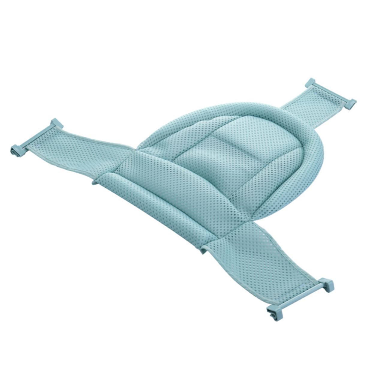 Totority Skin-Friendly Fabric Bath Tub Rack Sling Net Bath for Newborn Bath Cushion Seat Mesh Bath Green