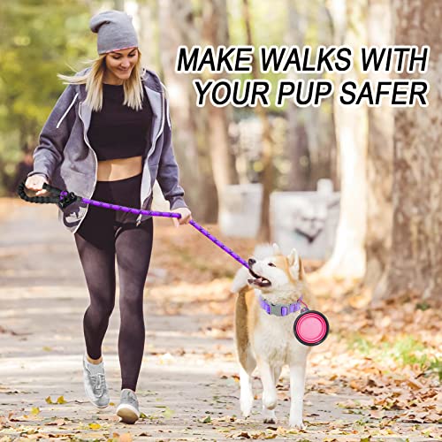 Barkbay Dog Leashes For Medium Dogs Rope Leash Heavy Duty Dog Leash With Comfortable Padded Handle And Highly Reflective Threads 5 Ft For Small Medium Large Dogs(Purple) #TOP2