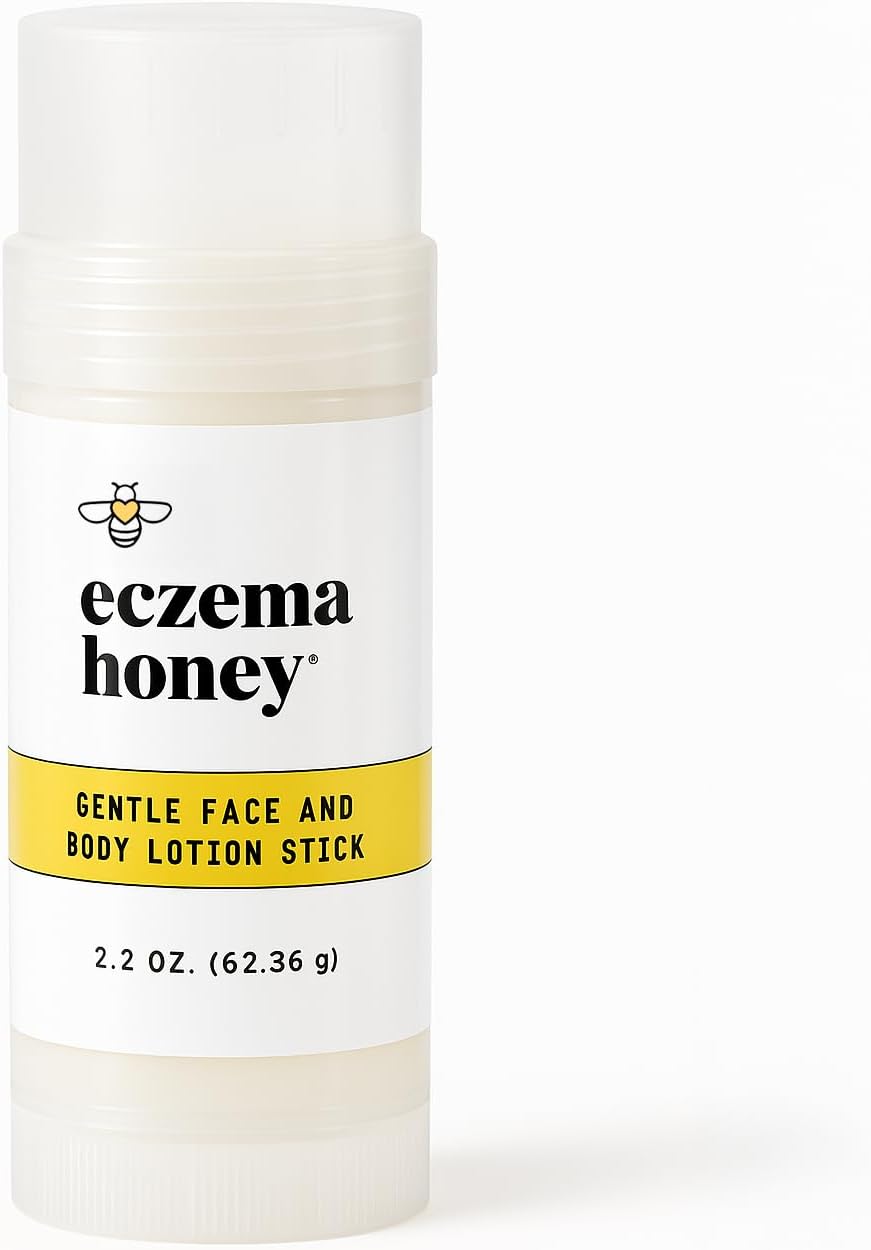 Gentle Face and Body Lotion Stick - Hand & Body Cream for Eczema - Natural Dry Skin Repair (2.2 Oz)