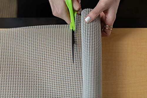 Image of Ash & Roh - Anti Slip Drawer Mat for Shelf and Shelves, Strong and Durable Non-Adhesive Grip Liner Mat for Bedroom Wardrobe Cabinet and Kitchen Place mats (30x300) (Gray)