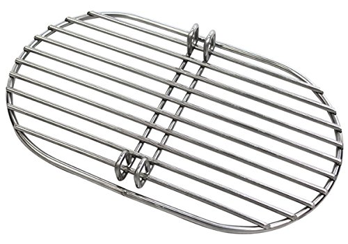 Modernhome MHP Primo Kamado Grill Oval LG300 Charcoal Grate 12 1/4" x 7 1/8" High Preformance Stainless Steel