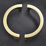 MOU 1 x Schrankgriffe, Schubladengriffe, Schrankgriffe, TV-Schrankgriffe, stilvolle goldene Kupfergriffe, Doppellochgriffe