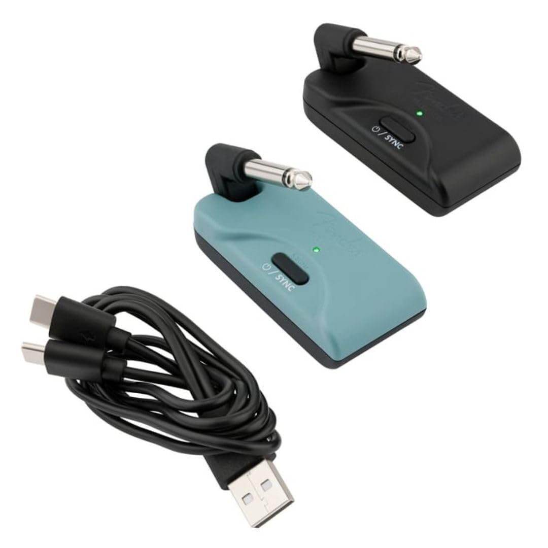 Fender Telepath Wireless System, Mystic Ice Blue and Black - Image 2
