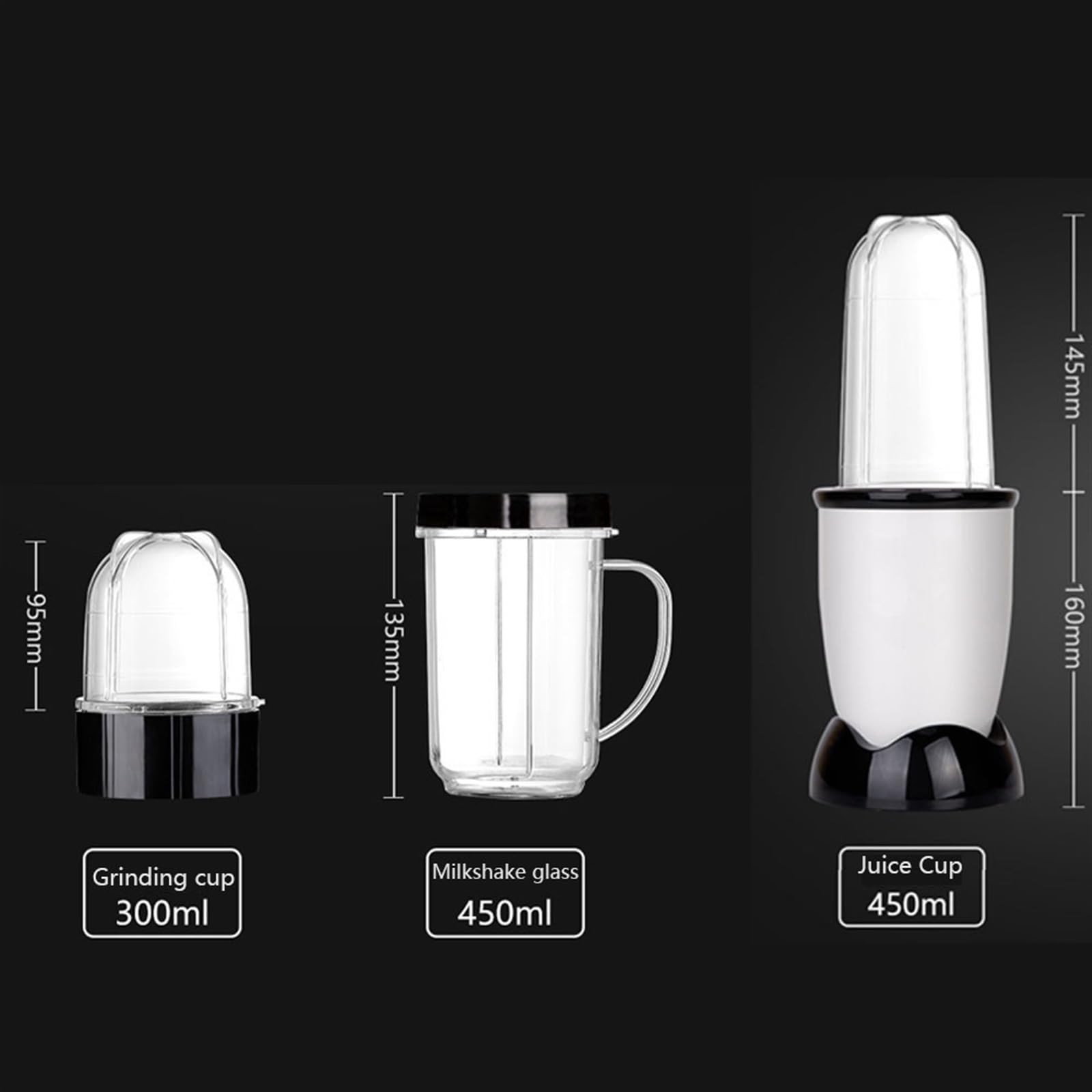 Piccolo Frullatore Per Smoothie Mini Smoothie Maker Macinacaffè Portatile Centrifuga Elettrica Con Lame In Acciaio Inossidabile Personale Ice Crusher 32000 Giri/min Ad Alta Velocità Tritatutto ( Color