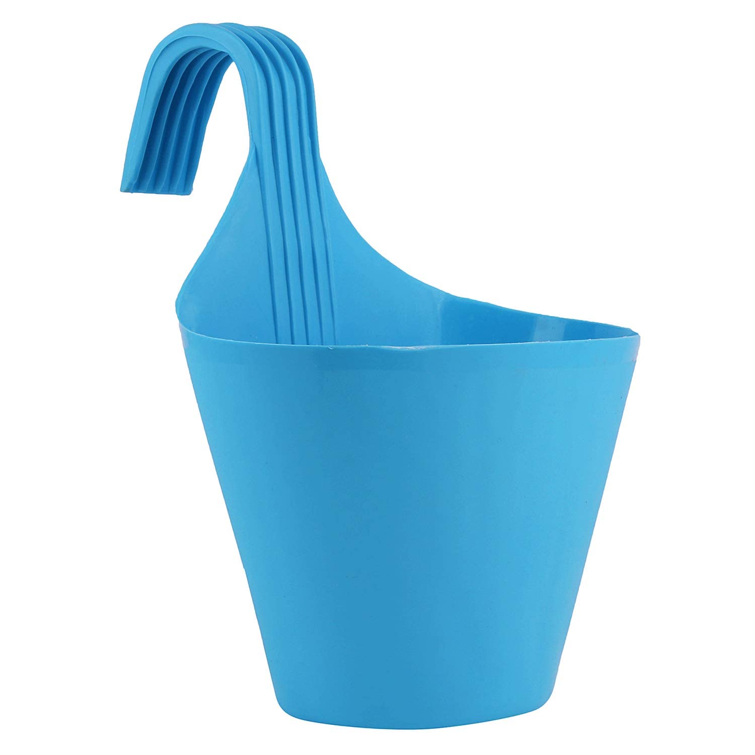 Bharat International Industry Plastic Hanging Plants Hook Pot |Blue Color Railing, Balcony, Garden, Kitchen, Plastic Hook for Flower and Plants | (Hook Pot -Blue), 4.72 Inch, 15 cm (B0BST3CVT6) Amazon Price History, Amazon Price Tracker