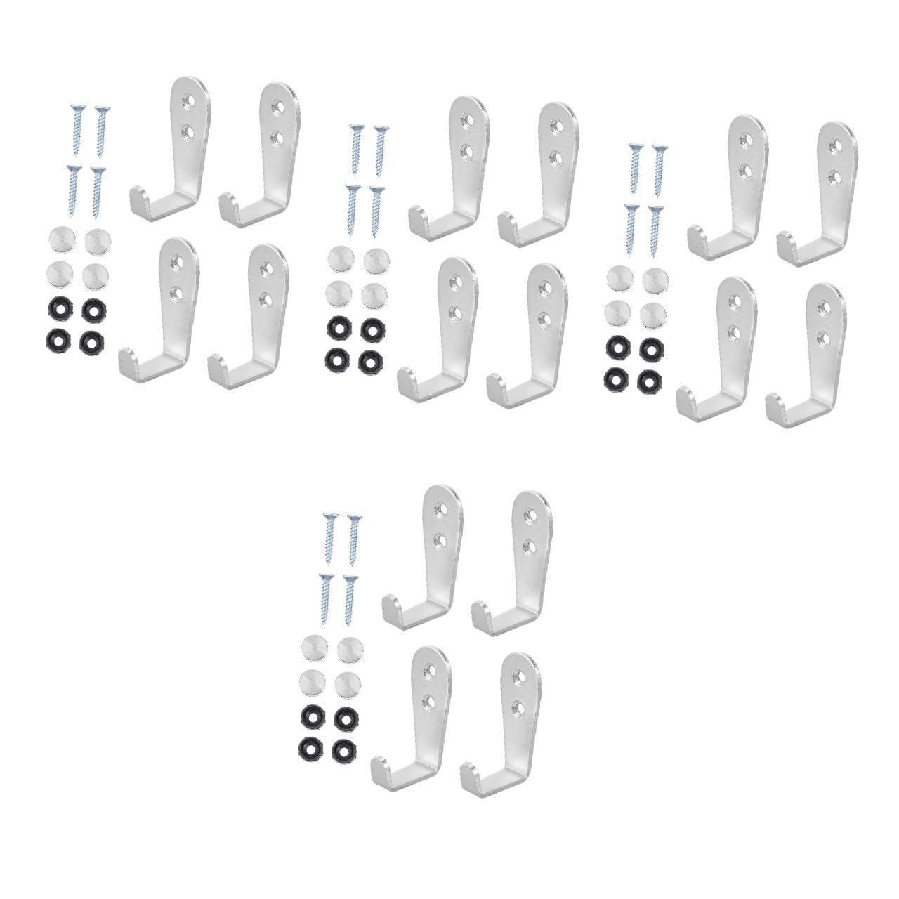 Operitacx Pared De Inoxidable De Colgar Llaves Y Toallas Cocina Y Dormitorio Resistente Y Funcional 4 Piezas X 4