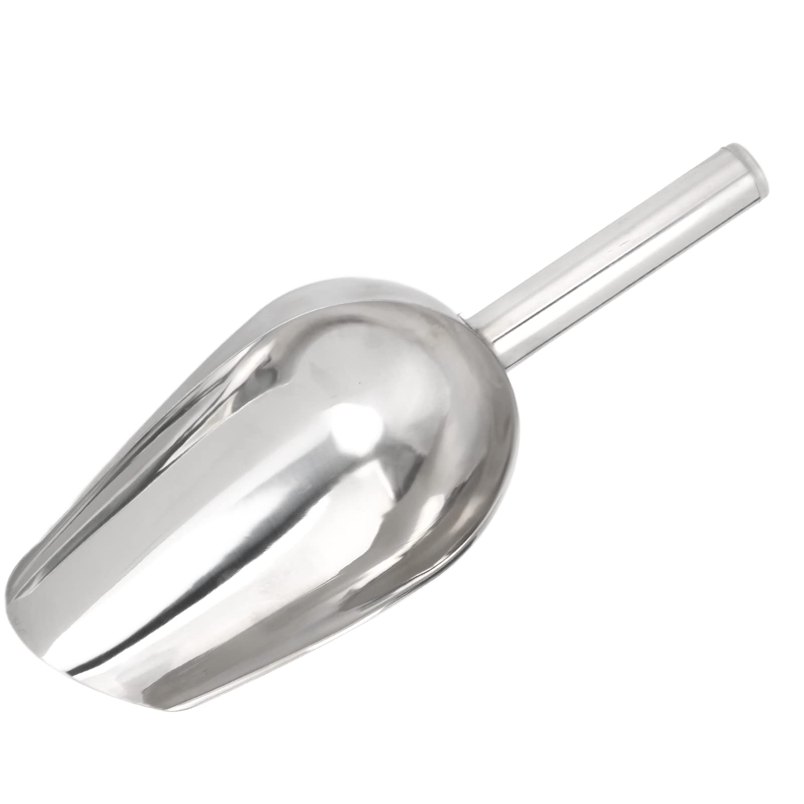 Pet Food Shovel, Stainless Steel Dog Spoon Long Strong Large Scoop Litter Scoops Handle Feeding for Dogs Cats Bird Seed or Feed Poultry Ice