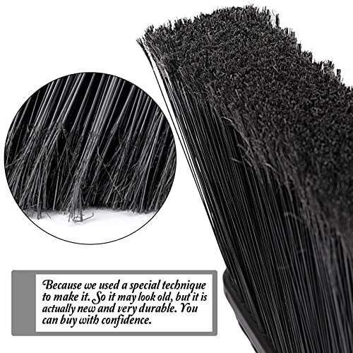 Masthome Outdoor Broom for Floor Cleaning, 56\" Heavy Duty Commercial Broom with Hard Bristles,Angle Brooms Heavy Duty Broom for Home Garage Kitchen Office Courtyard Lobby Lawn Concrete