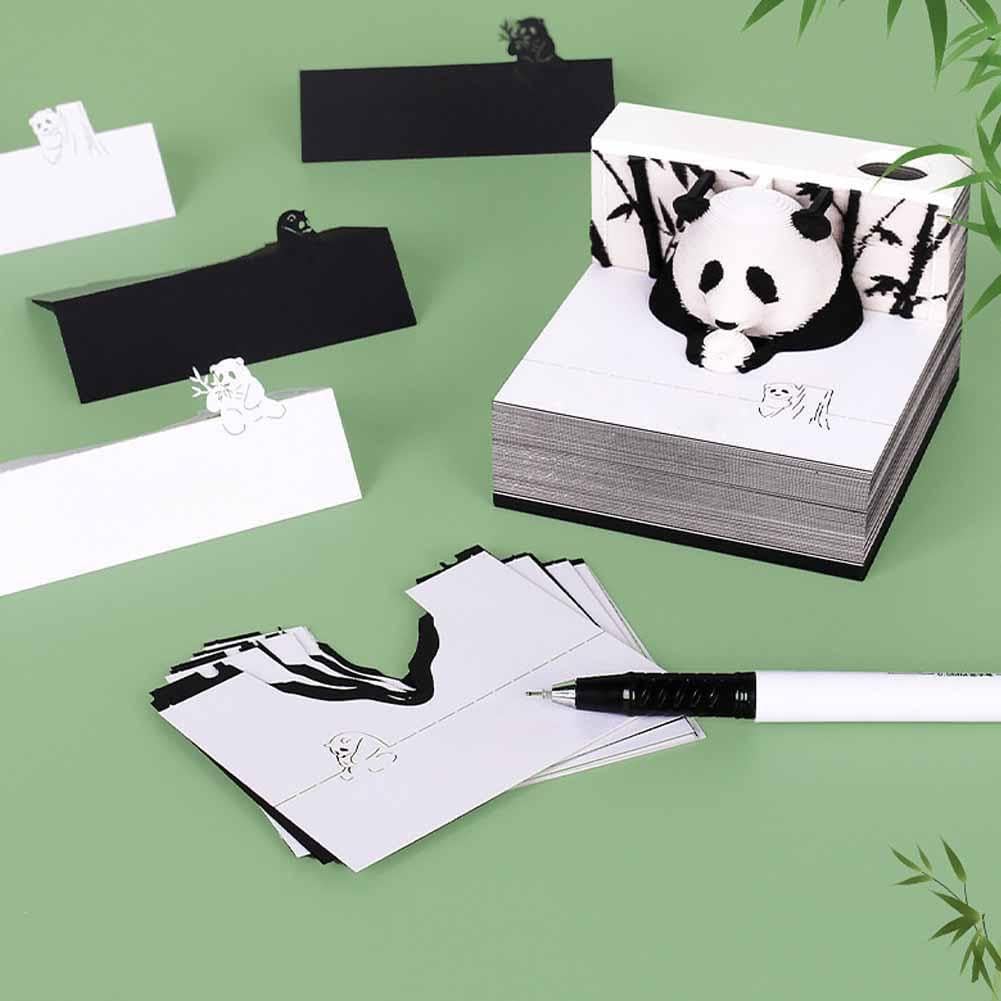 Calendario A Strappo 3D Panda 2026 – Blocco Note Creativo Con Supporto Acrilico, Decorazione Da Scrivania Fai Da Te