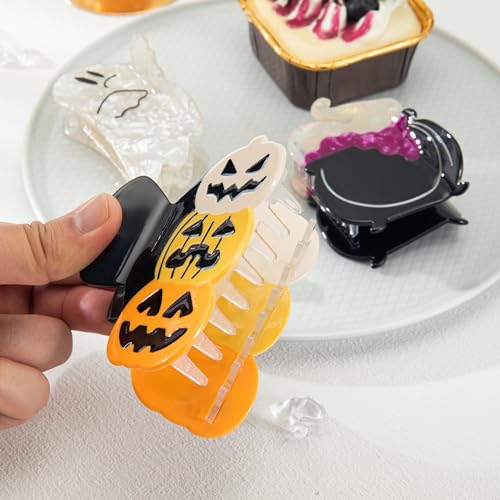 Pinzas para cabello Halloween doble 2 piezas miniatura 3