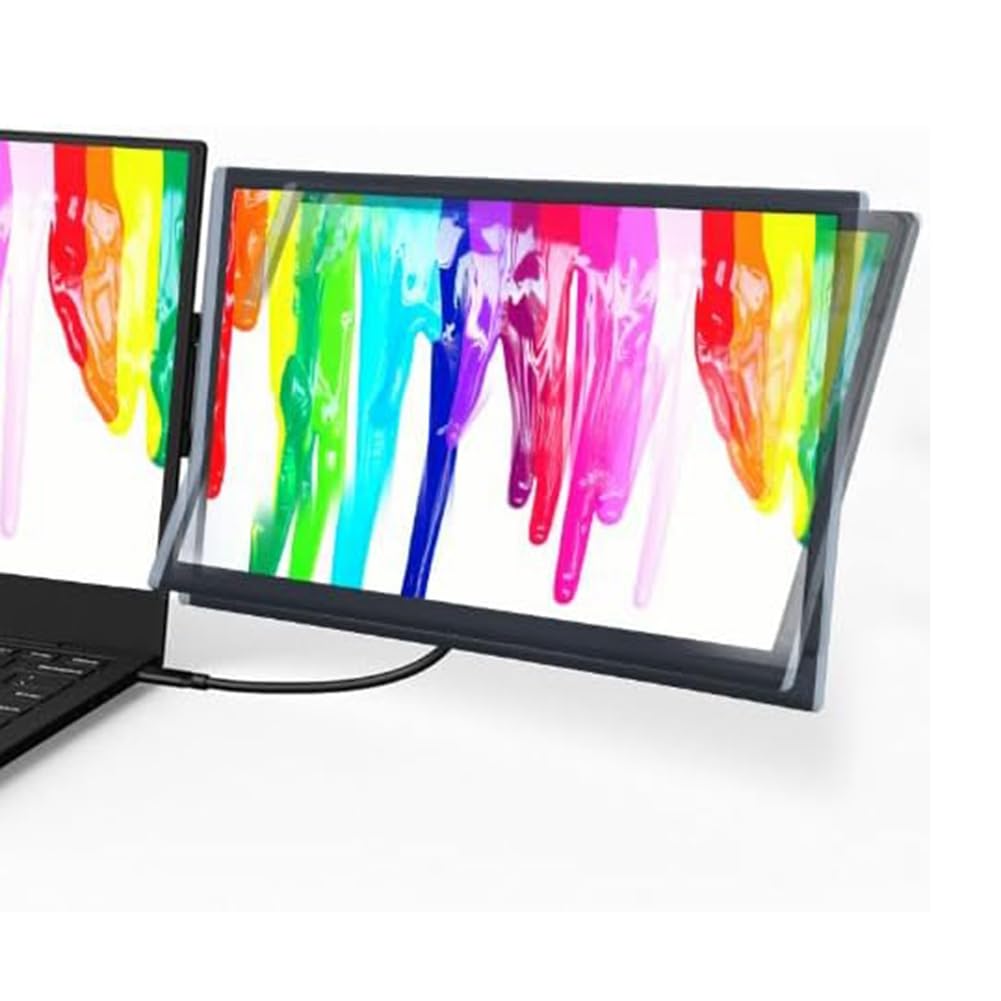 Monitor Portatile/Estensore per Schermo Portatile EM1412 da 14,1 Pollici per Laptop e Notebook