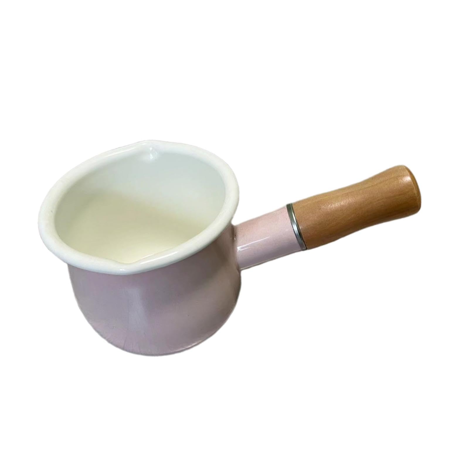 Chauffe-café rose pour pause cocooning au bureau ou à la maison petit format en émail