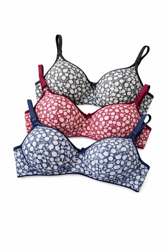 imsa moda Women's Cotton Lightly Padded Non-Wired Full Coverage Everyday Bra| Comfortable Multicolor Bra-picture-51