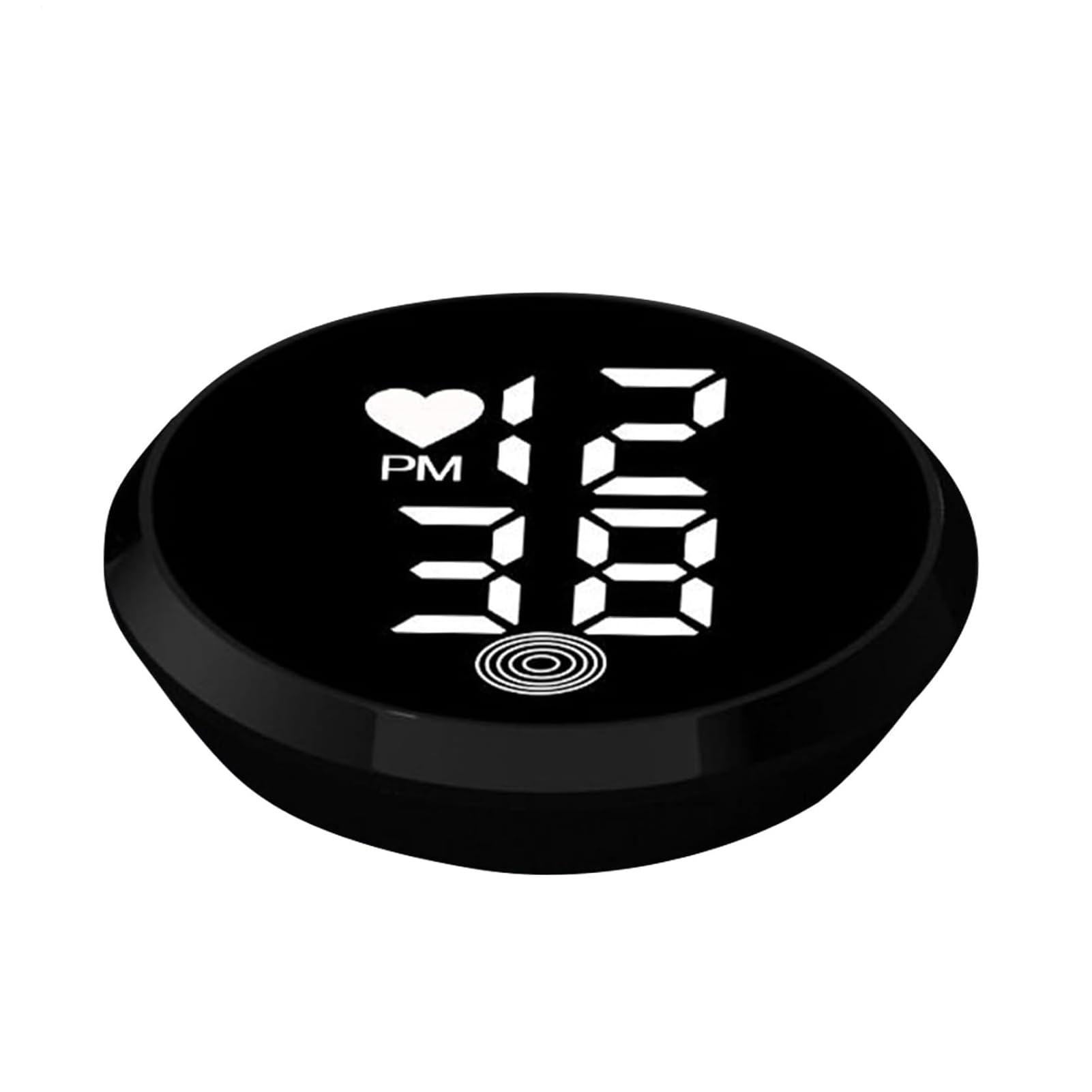 PIXZCSA Car Clock Screen And Powered Alarm Clock Electronic Watch Heads Illuminated Designed For Desk/Cars/Office, black