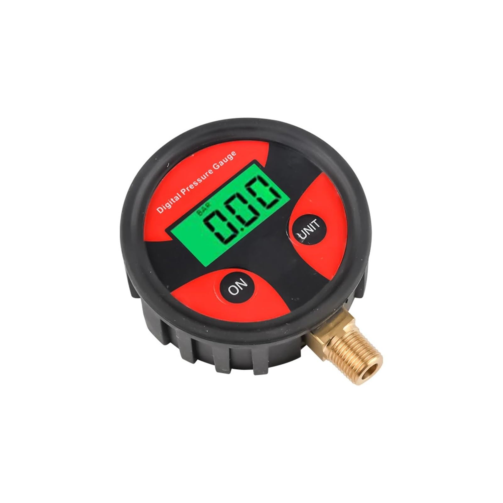Manometro digitale LCD pneumatici 0-200PSI con luce a LED auto, camion, moto(Rot)