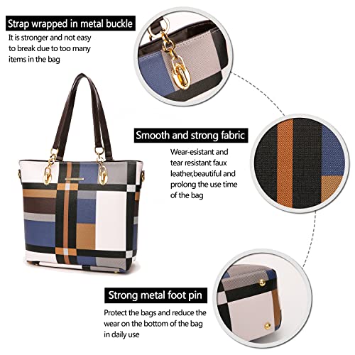 2E-youth Designer Purses and Handbags for Women Satchel Shoulder Bag Tote Top Handle Bag - Image 6