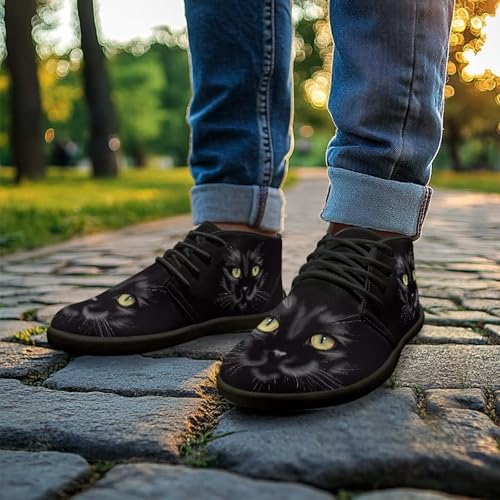Chririnla Cat Dress Shoes Womens Athletic Sneakers Anti Slip Trail Running Sneaker with Zero Drop Sole Wide Toe Box Boots Comfortable Flat Minimalist Barefoot Sho