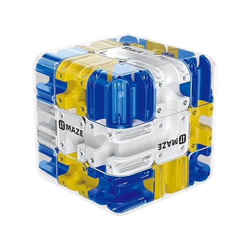 Khoolty Le Cube Labyrinthe 3D - Qui Transforme La Logique en Plaisir(Bleu 1 Piece)