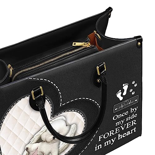 Bichon Frise Leather Bag Women Fashion Synthetic Leather Handbags Shoulder Bag For Dog Lover3