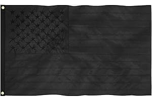 Black American Flags 3x5 | Embroidered Stars & Stripes | Heavy Duty...