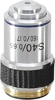 XuuSHA Acessórios de microscópio digital portátil lentes objetivas 4X 10X 20X 40X 100X 100X 185 Acessórios de microscópio objetivo acromático (cor 40X)