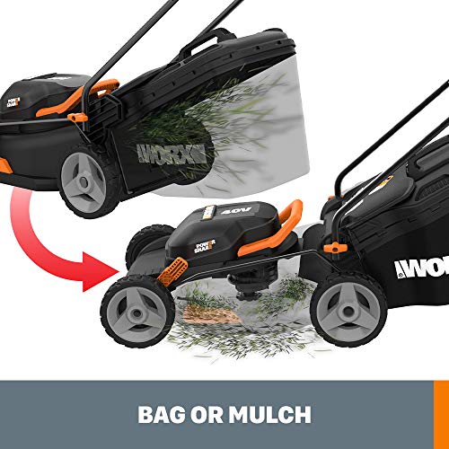 Worx Wg743 40V Power Share 4.0Ah 17" Cordless Lawn Mower (Batteries & Charger Included) #TOP3