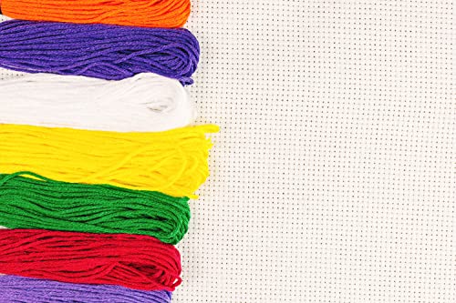 Aida Cloth 14 Count Cross Stitch Fabric,12 By 60Inch(14Ct,Offwhite) #TOP3