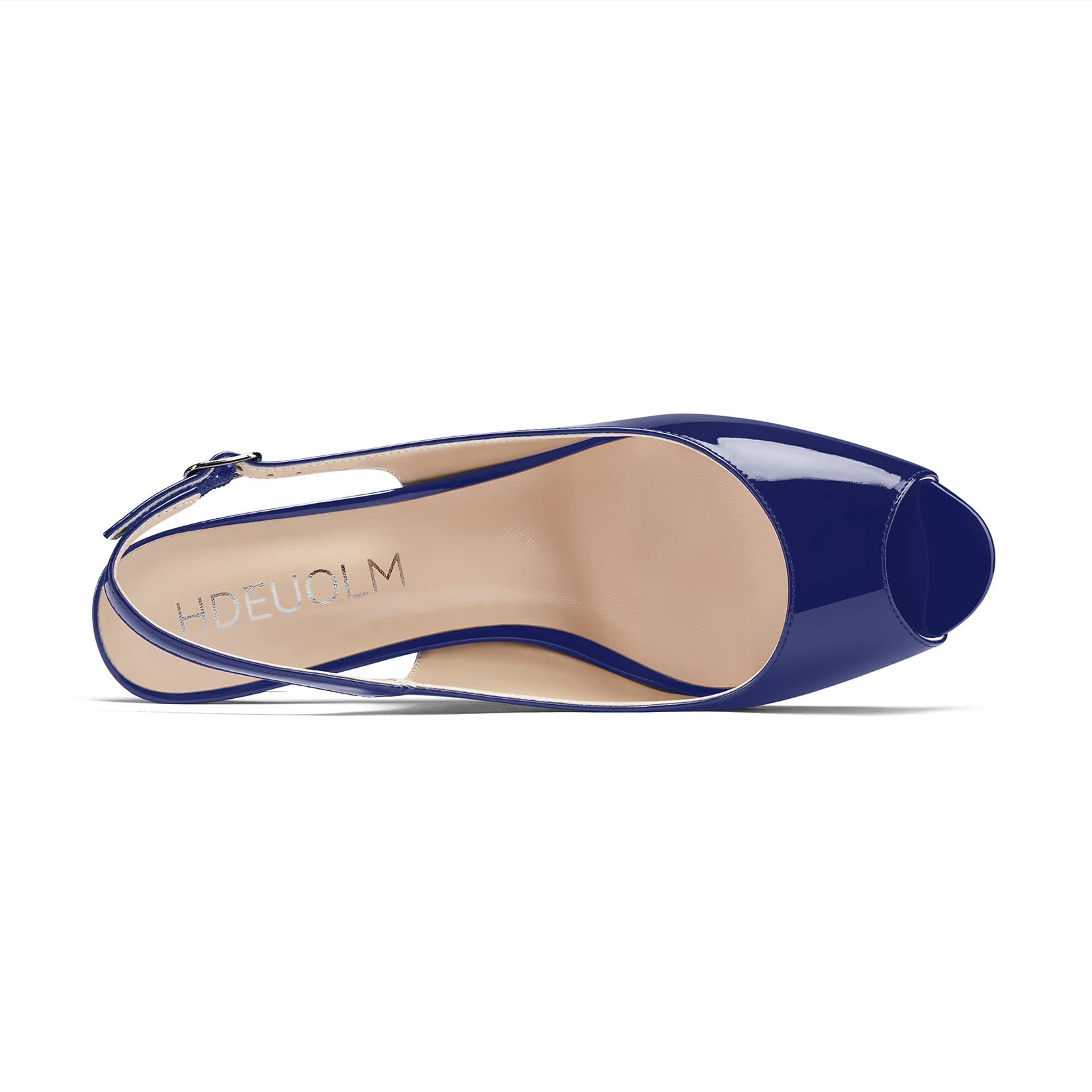 HDEUOLM Mujer Medio cuña esparto Heel Abierta Punta Sandalias Correa Tobillo Slingback Slip-on Cierre con Hebilla Fiesta Clásico Zapatos 5 CM Heels