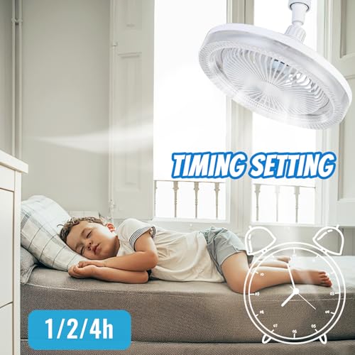 E27 plafonnier LED ventilateur de plafond télécommandé 3 vitesses - 4
