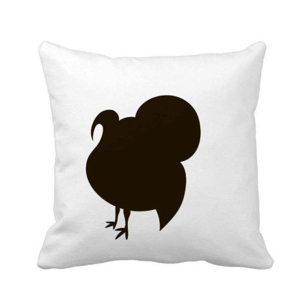 Housse de coussin dinde noire idée cadeau créative pour crémaillère et fêtes