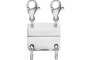 18K Gold & Silver Layering Magnetic Necklace Clasp and Separator