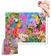 PieceRelax Plastic Jigsaw Puzzles for Adults 600 Pieces Bea Muller - Wander in The Woods Most Satisfying Table Games and Gifts No Puzzle Mat Required [ H3419