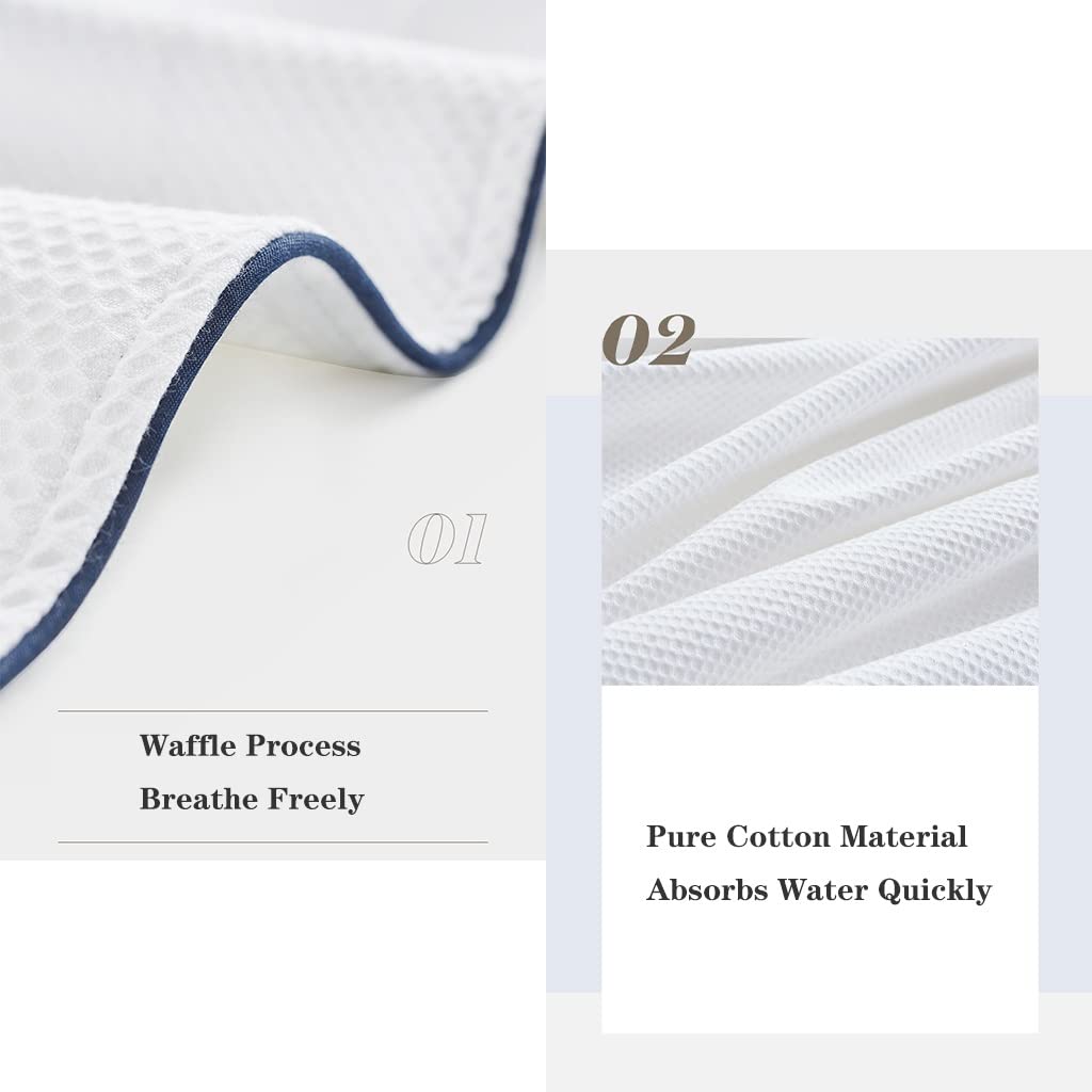 MTFBQ Albornoces De Tejido De Gofres De Algodón, Toallas De Baño para Mujeres, Hombres, Batas, Damas, Ligero, Suave, Absorbente Y De Secado Rápido, Pijamas Finos para Después del Baño