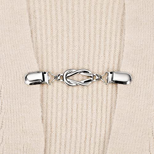 Image of uxcell Sweater Clips, Retro Cardigan Collar Clips, Shirt Clips Dresses Clip Brooch Shawl Clips for Women