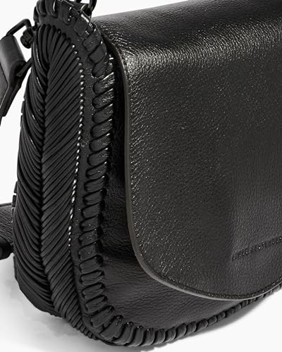 Image of Aimee Kestenberg All For Love Saddle Crossbody Bag for Women - Leather Crossbody Purse - Adjustable & Removable Strap