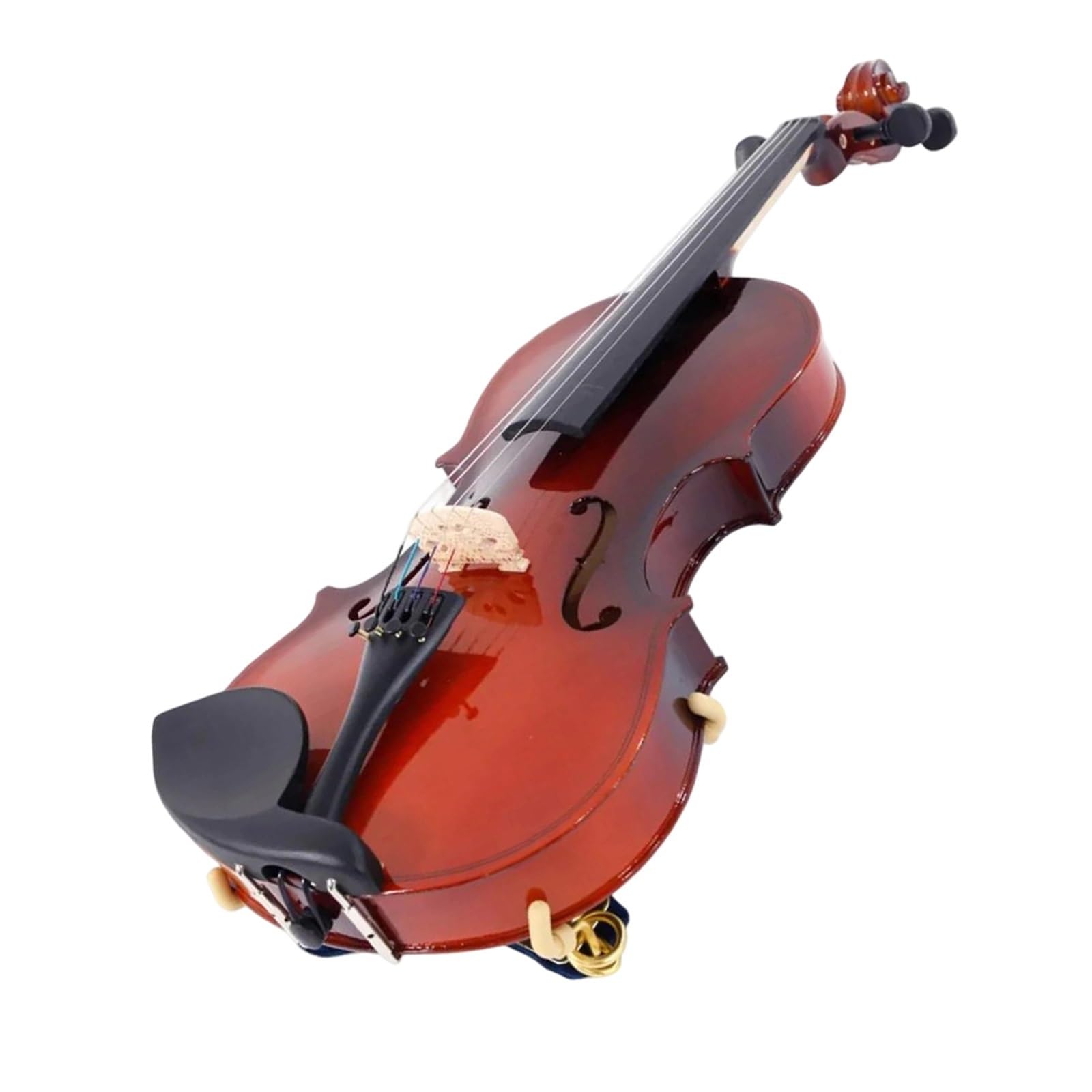 Skrzypce Instrumenty Muzyczne Futerał Na Skrzypce Akustyczne 4/4 Smyczek Struny Tuner Podpórka Ramię Naturalny Profesjonalny Występ