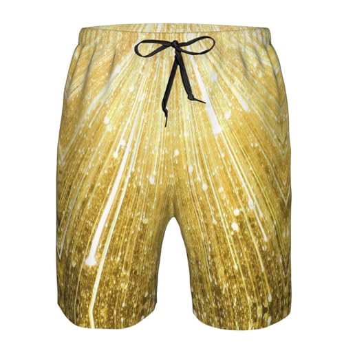 Gold Bling Print Mens Swim Trunks Quick Dry Swim Shorts Swimsuits with Pockets Beach Shorts for Men4