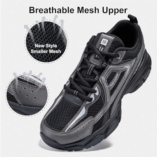 Image of BAASPLOA Women's Chunky Fashion Sneakers Casual Sports Shoes Mesh Breathable Athletic Gym Workout Tennis Shoe Platform Thick Walking Shoes