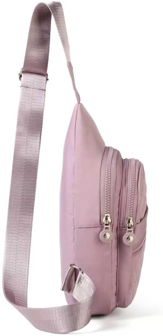 Crossbody Small Sling Backpack Sling Bag for Women, Chest Bag Daypack Crossbody for Travel Sport Running Hiking Purple - Image 3