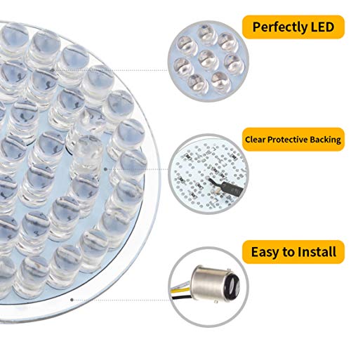 PBYMT Turn Signal Light LED Bulb 1157 Front Rear Running Tail Light 2 Inches Bullet Style Compatible for Harley Touring Road King Street Electra Glide 1986-2020