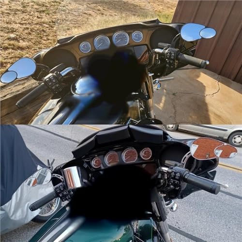 Espejo retrovisor de motocicleta para Harley para reducir puntos ciegos en carretera abierta