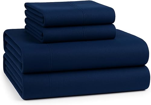 LANE LINEN - Juego de sábanas ligeras y duraderas de franela de algodón de tamaño queen, cepilladas para más suavidad, sábanas cálidas y cómodas con