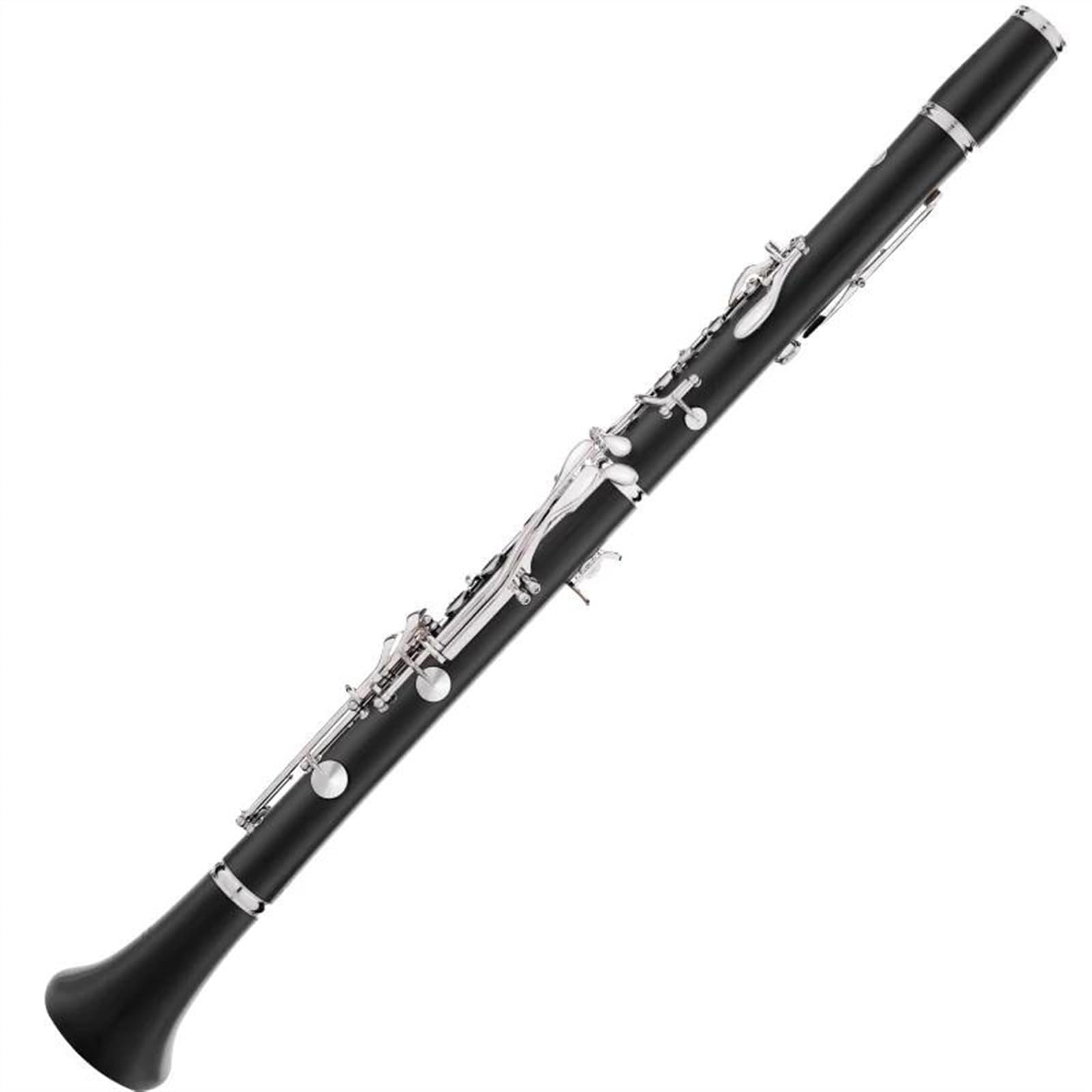 Corpo Tubolare In Legno Di Ebano Un Tono 17 Tasti Chiavi Placcate In Argento Clarinetto Con Custodia E Accessori Clarinetto per Principianti