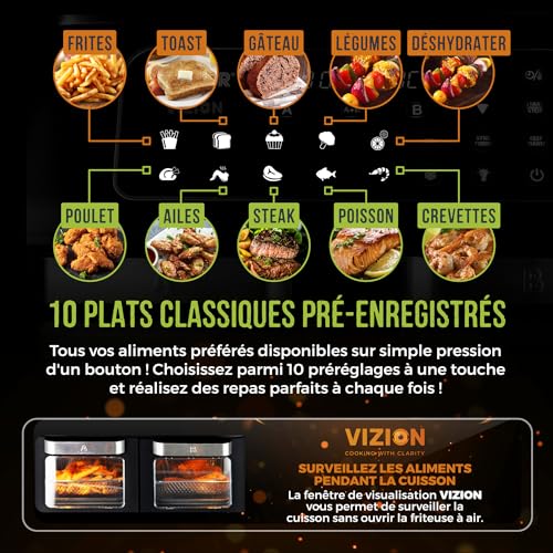 Air Fryer Tower Vortx Vizion 11L Double