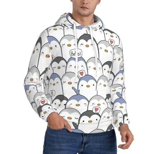 Sweat pingouin homme vêtement d'extérieur décontracté idéal pour le voyage