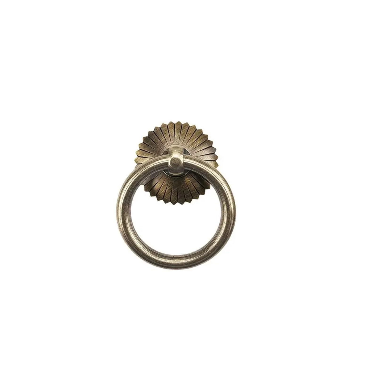 bogniga 6PCS Vintage Handle Pull Rings Ring Bronze Door Knocker Pulls Antique Drawer Knobs Furniture(Bronze -3.5CM)