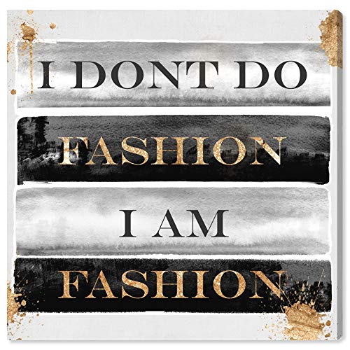 Wynwood Studio Typography and Quotes Wall Art Canvas Prints 'I Am Fashion Books' Home DÃ©cor, 20