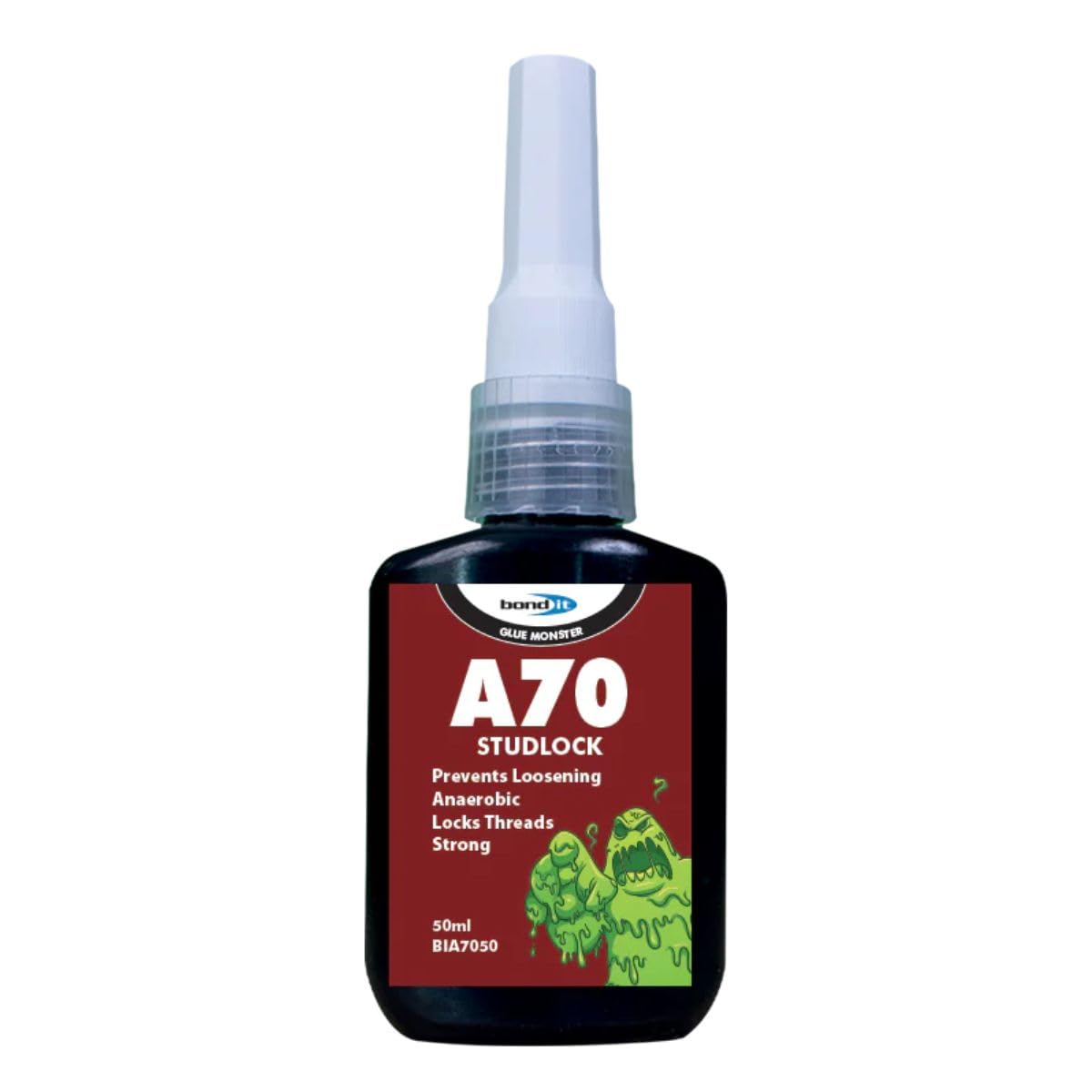 Bond It A70 STUDLOCK Anaerobic Adhesive – Green, 50ml | High-Strength Threadlocker for Permanent Fixing & Sealing | Resistant to Fuels – Oils & Vibration | Metal-to-Metal Retention Sealant