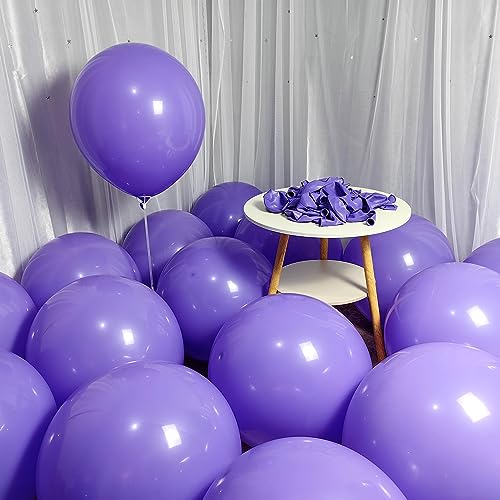 Image of 90 Pack Purple Balloons 18 inch Purple Latex Big Balloons for Party Decorations and Events ZWZLIULIAN