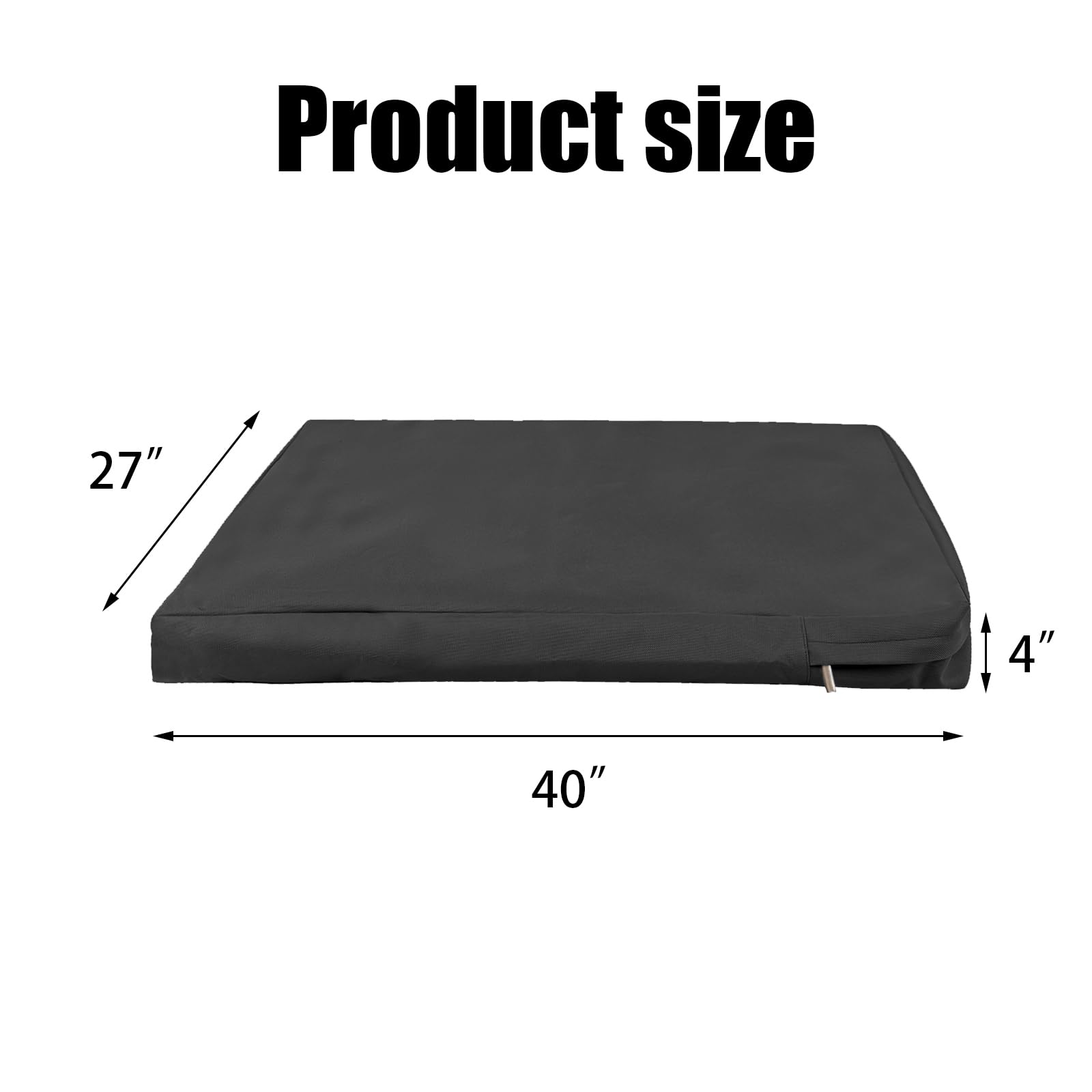 Nogsay Dog Bed Cover,Waterproof Dog Crate Mattress Cover,Removable & Washable Bed Covers for Dogs,Zippered Dog Crate Bed Cover,Pets Cat Mat Cushion Beds Protector Cover (Dog Bed Covers Only) - Image 4